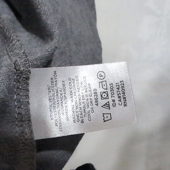 Loft Grey Tie-Neck Long Sleeve Blouse Size Large - Picture 5 of 5